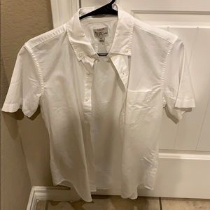 XS J Crew short sleeve button up